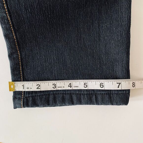 Women's Flecce Jeans High Rise Embroidered Size 30 Made in Korea - Picture 12 of 13